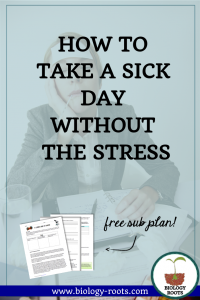How to Take a Sick Day without the stress Blog Post Pin